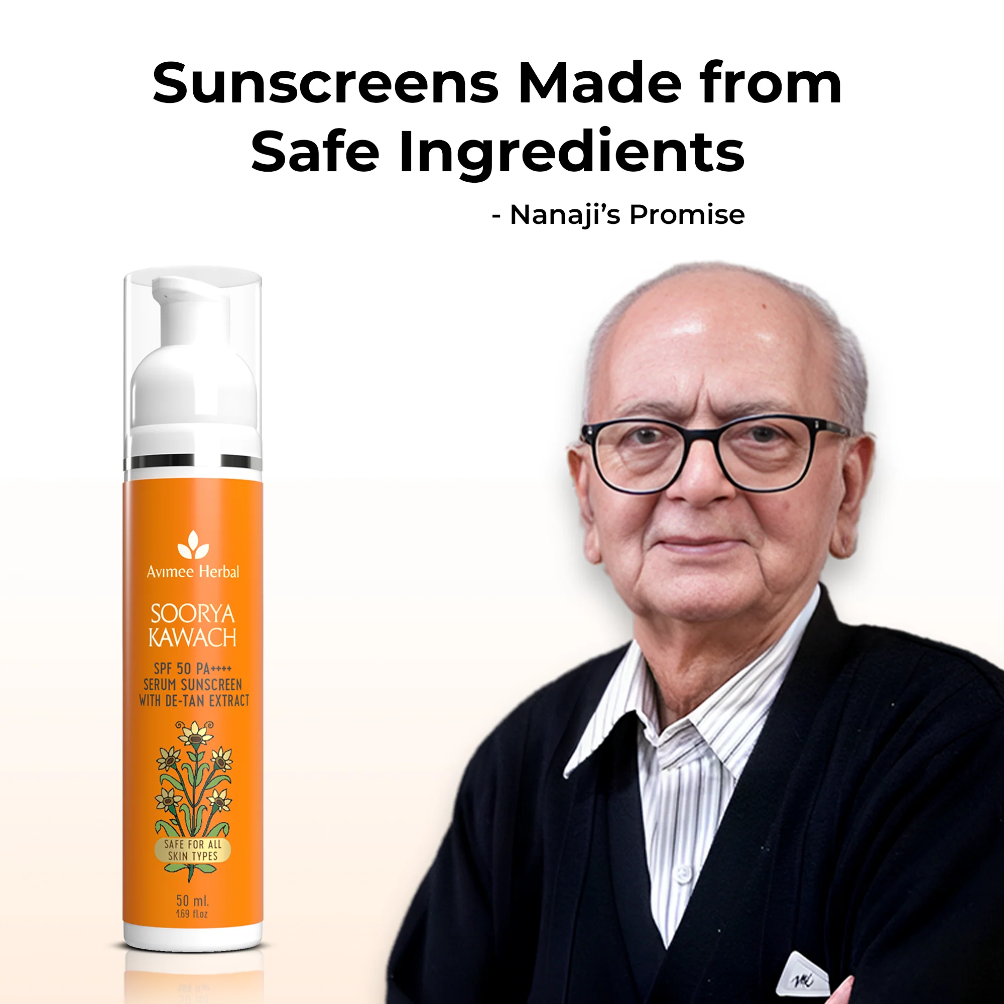 Soorya Kawach SPF50 PA++++ Hybrid Sunscreen with De-Tan Extract - Image 6