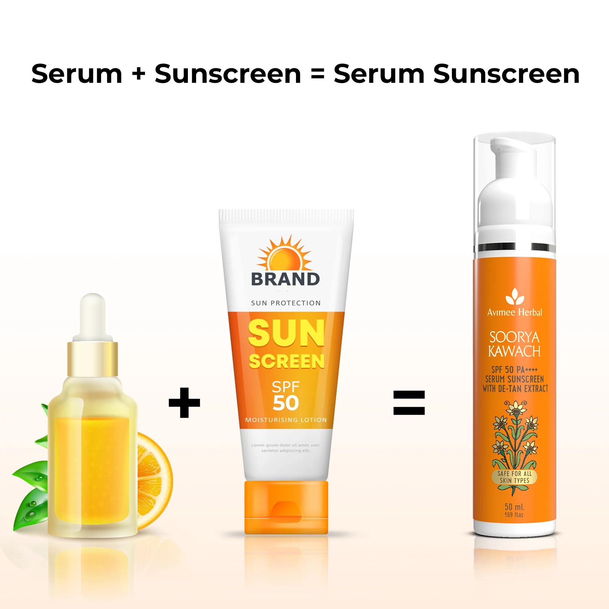 Soorya Kawach SPF50 PA++++ Hybrid Sunscreen with De-Tan Extract - Image 7
