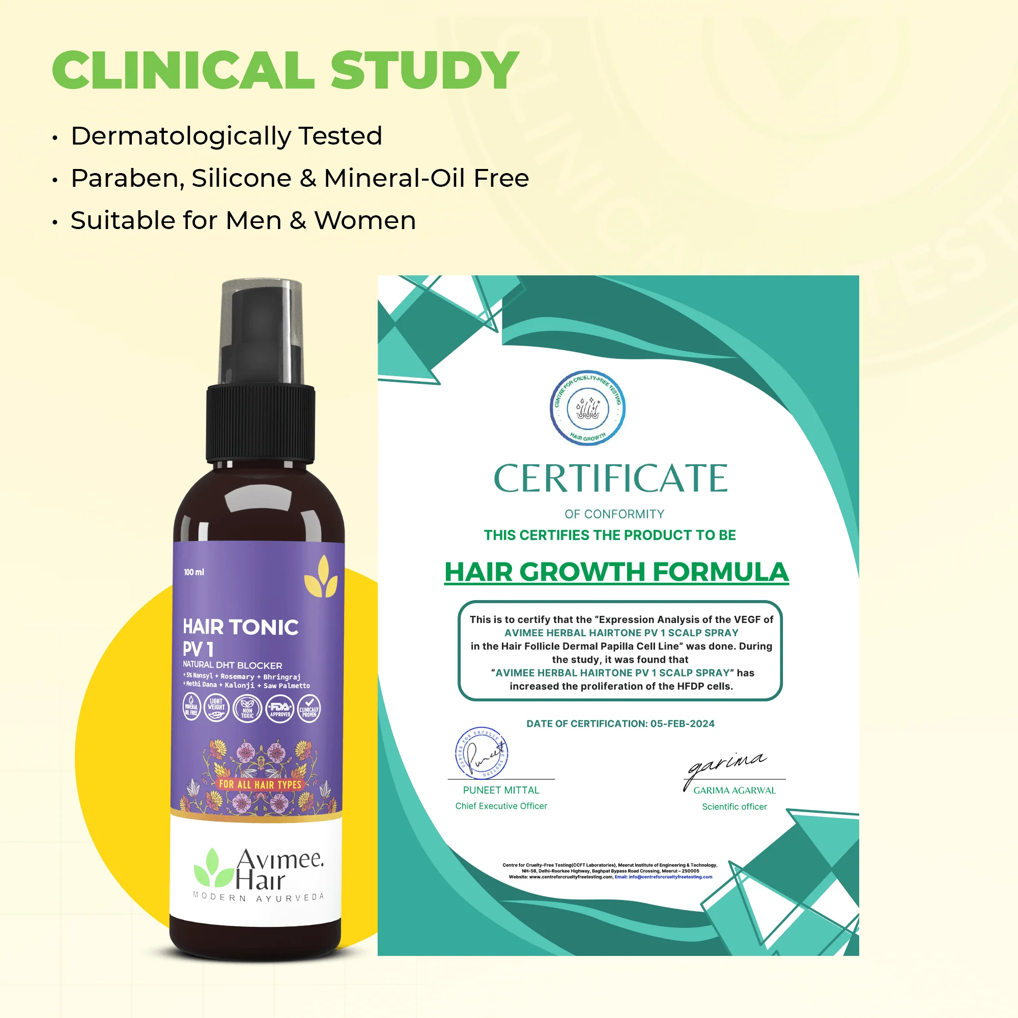 Hair Tonic PV 1 Scalp Spray A Natural DHT Blocker - Image 7