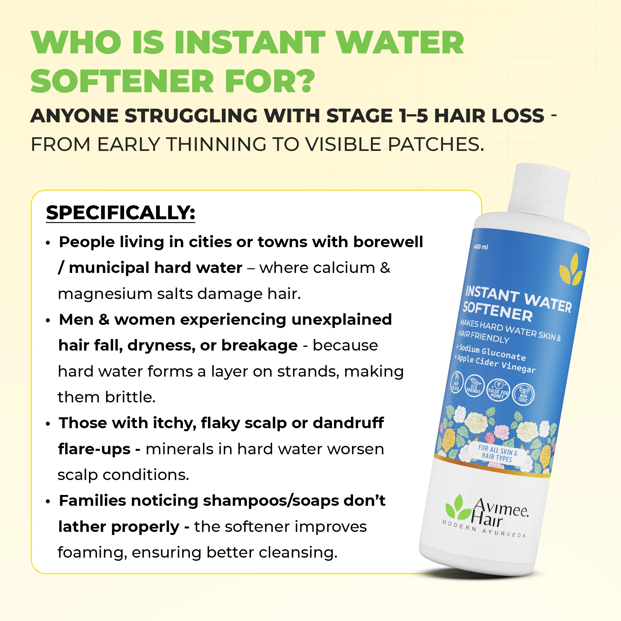 Instant Water Softener for Hair Loss Due to Hard Water Pack Of 3 - Image 7
