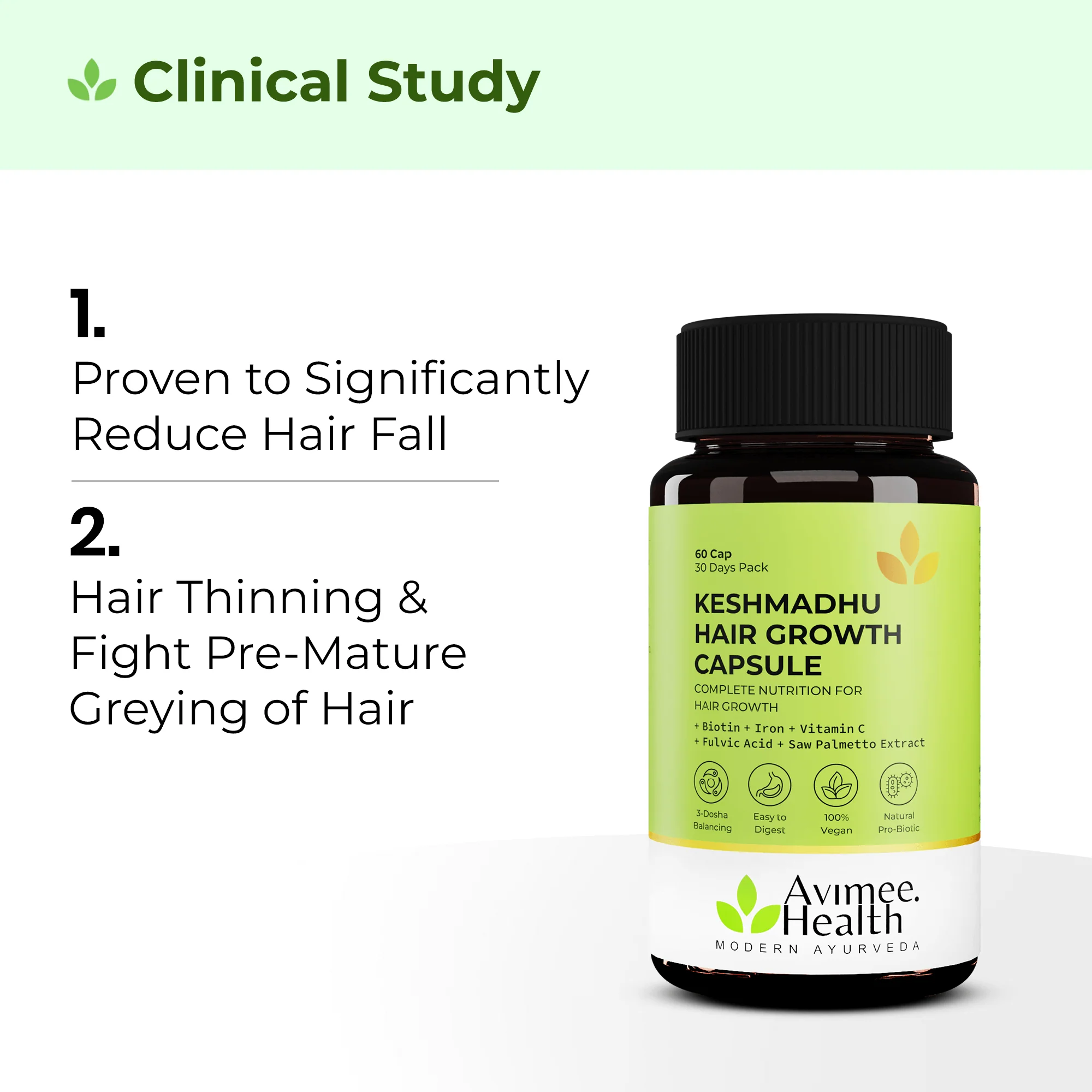 Keshmadhu Hair Growth Capsule with Biotin - Image 4