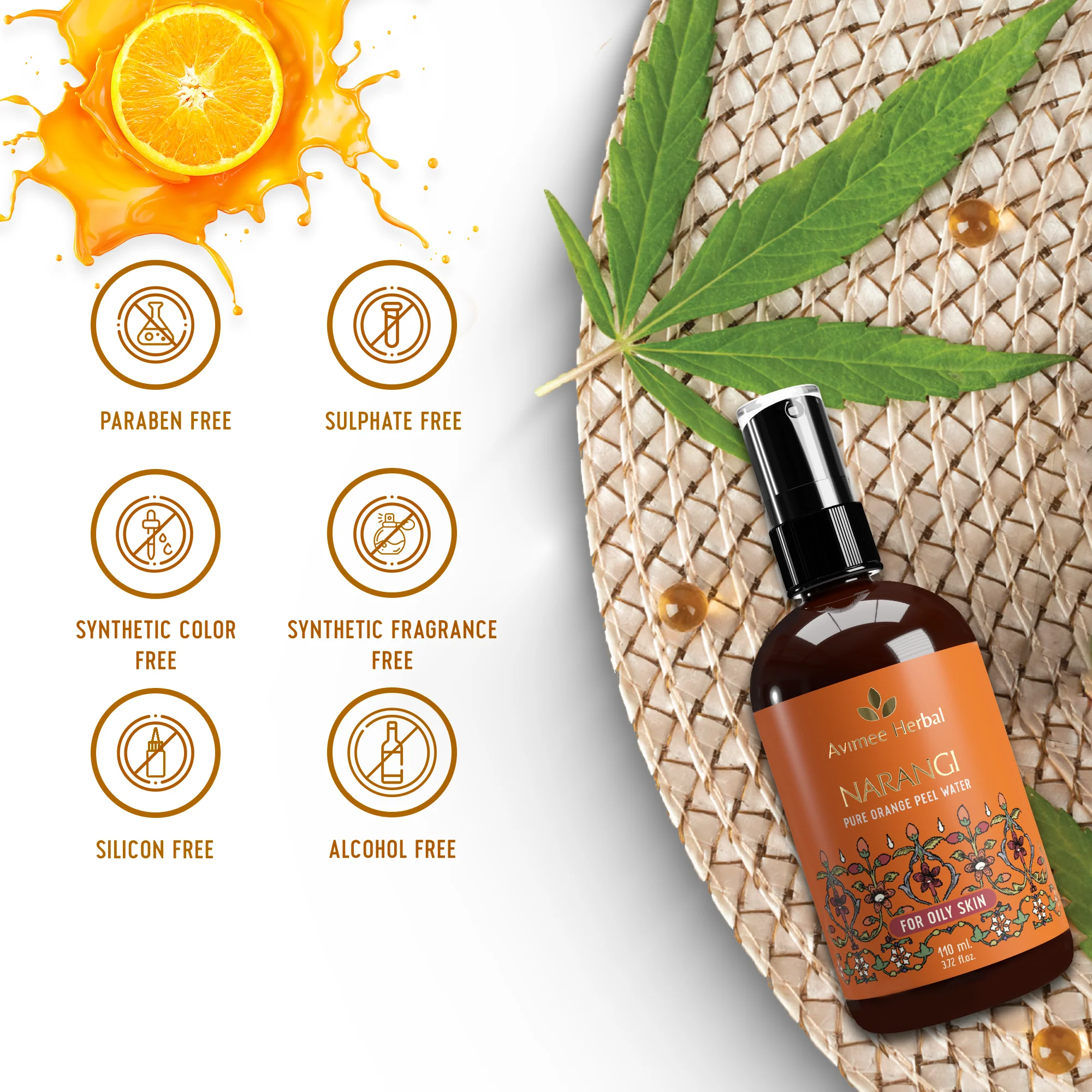 Narangi Pure Orange Peel Water - Image 3