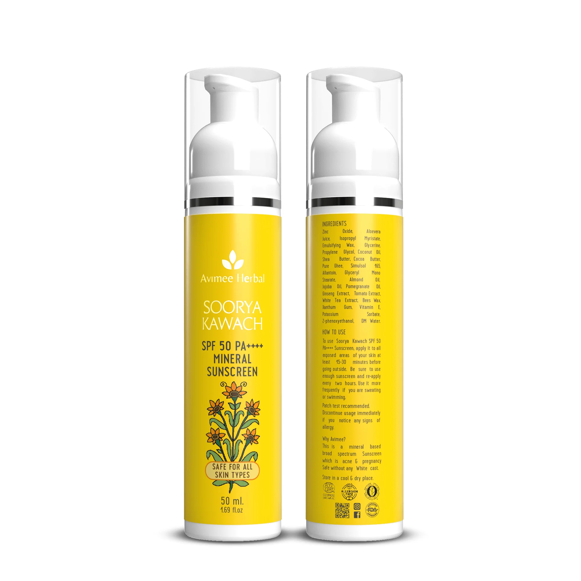 Soorya Kawach SPF50 PA++++ 100% Mineral Sunscreen - Image 3