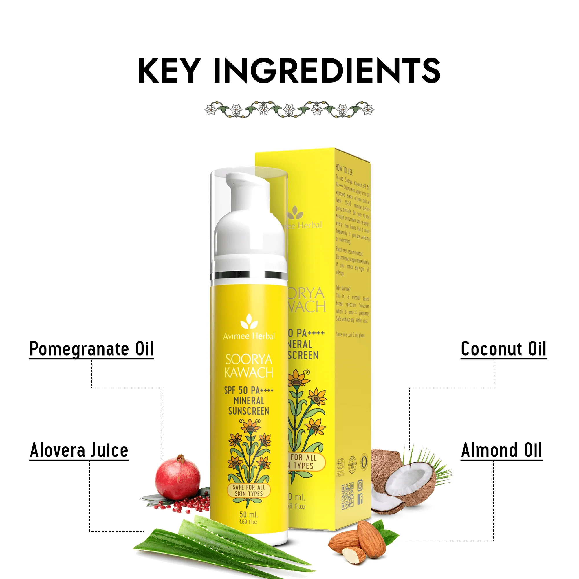 Soorya Kawach SPF50 PA++++ 100% Mineral Sunscreen - Image 4